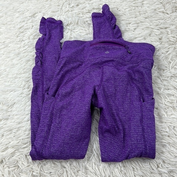 Lululemon Speed Tight Rulu Heathered Herringbone Tender Violet - Picture 5 of 6